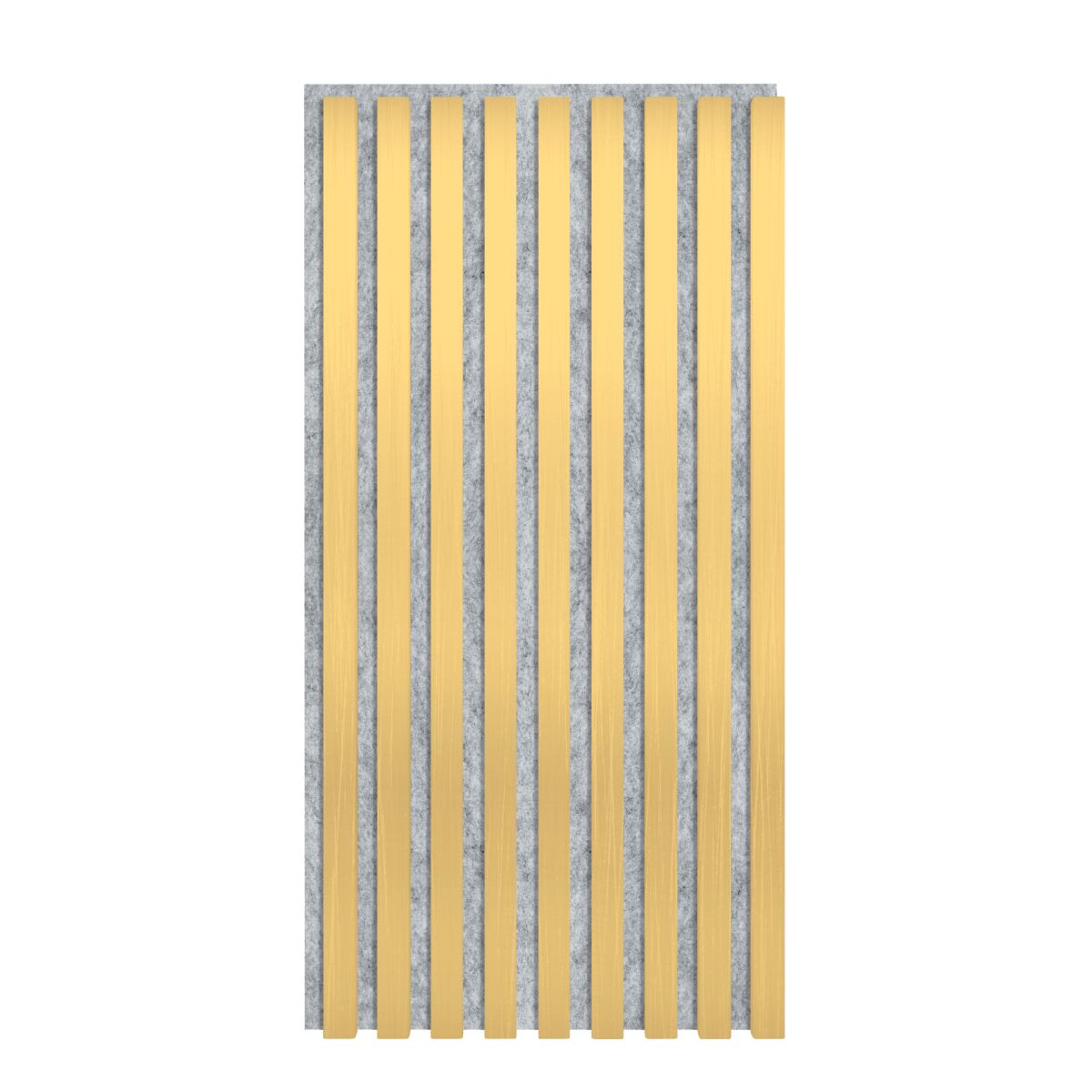 Akustikpaneel 800 x 400 mm Gold - Akustikfilz Grau - Wandverkleidung