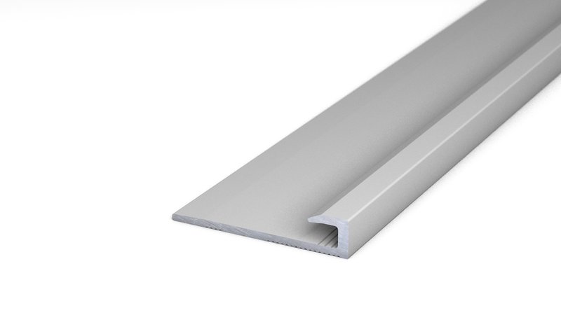Alu-Abschlussprofil Nr. 211, 27 x 5,4 mm - Silber 270 cm