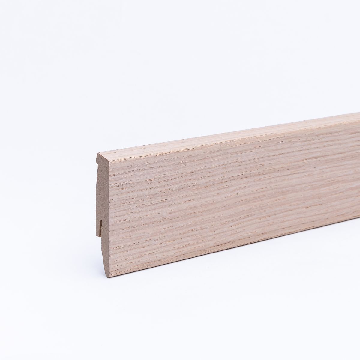 Furnier-Sockelleiste 60 mm Eiche roh