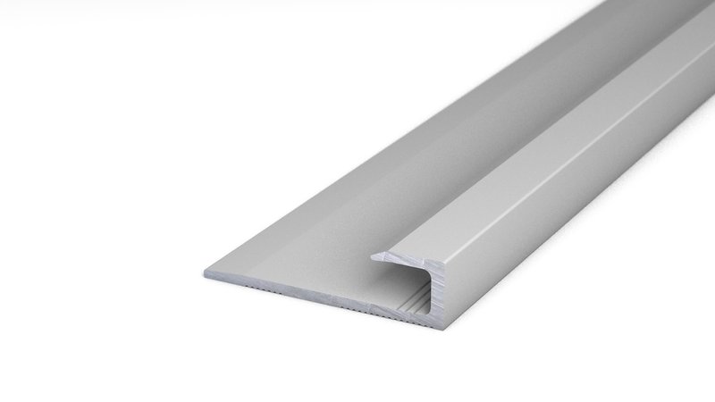 Alu-Abschlussprofil Nr. 143, 27 x 7,4 mm - Silber 270 cm