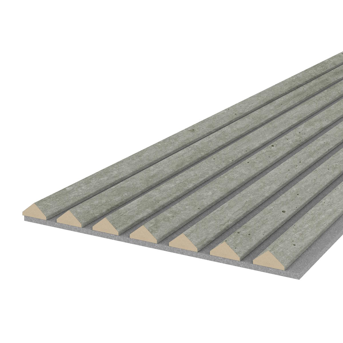 Muster K2 - Beton - Akustikfilz Grau