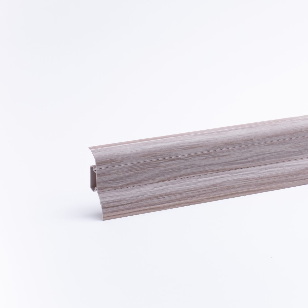 Klemmsockelleiste Duo-Flex 54mm Eiche Weiß