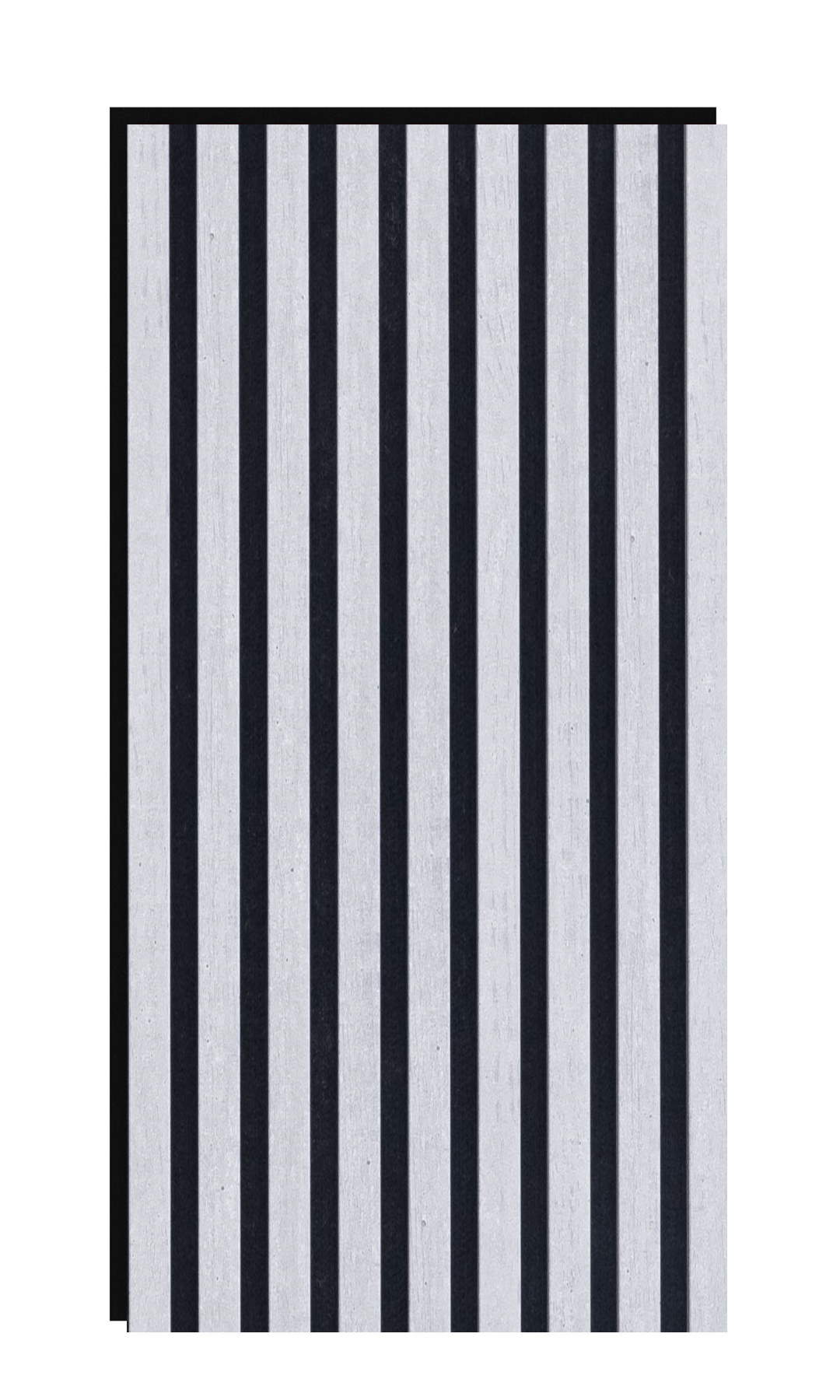 Akustikpaneel 800 x 400 mm Beton - Akustikfilz Schwarz - Wandverkleidung