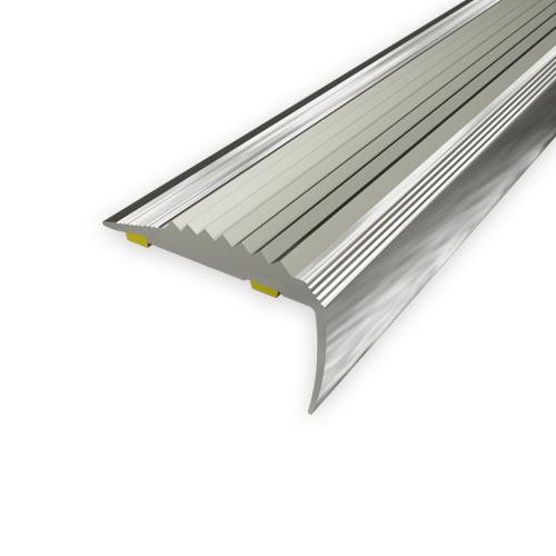 Treppenkante 40x20 mit Gummi-Einlage grau, 0,90 m