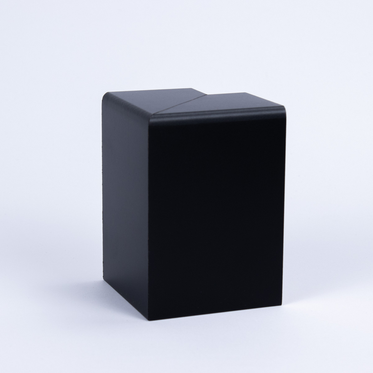 Aussenecke für Heizungsrohrverkleidung 120 mm Schwarz