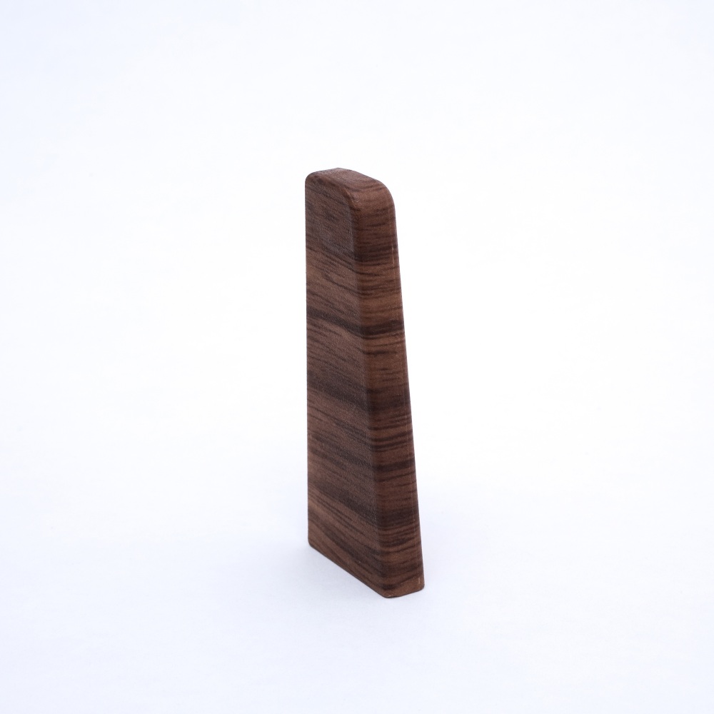 Abschluss links 60mm Nussbaum