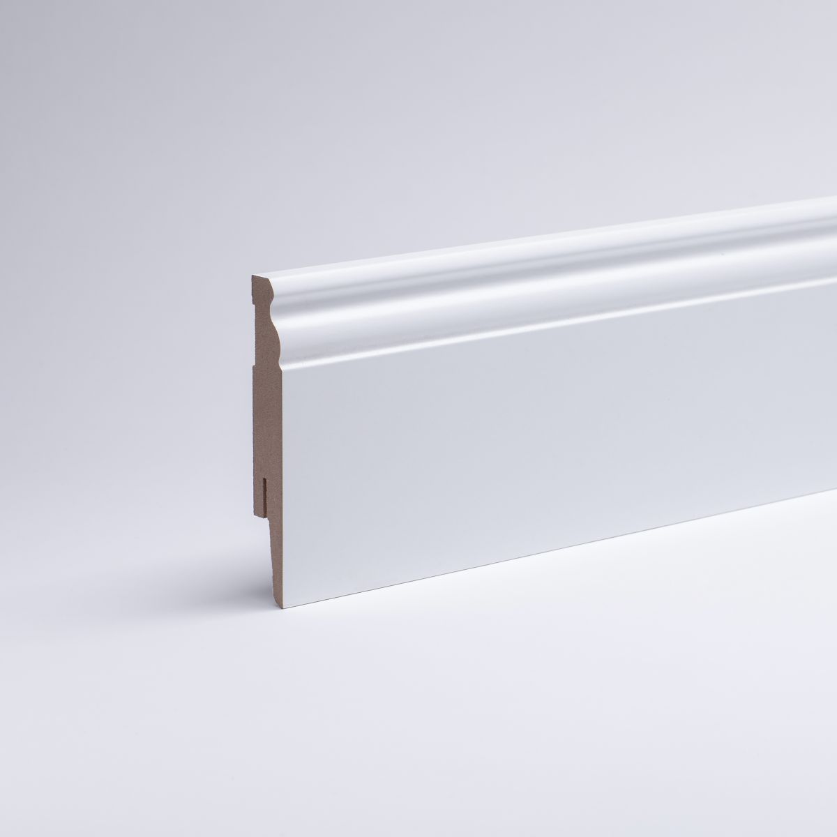 Sockelleiste Berliner Profil 100 mm MDF - Weiß