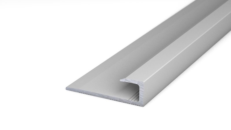 Alu-Abschlussprofil Nr. 144, 27 x 8,4 mm - Silber 270 cm