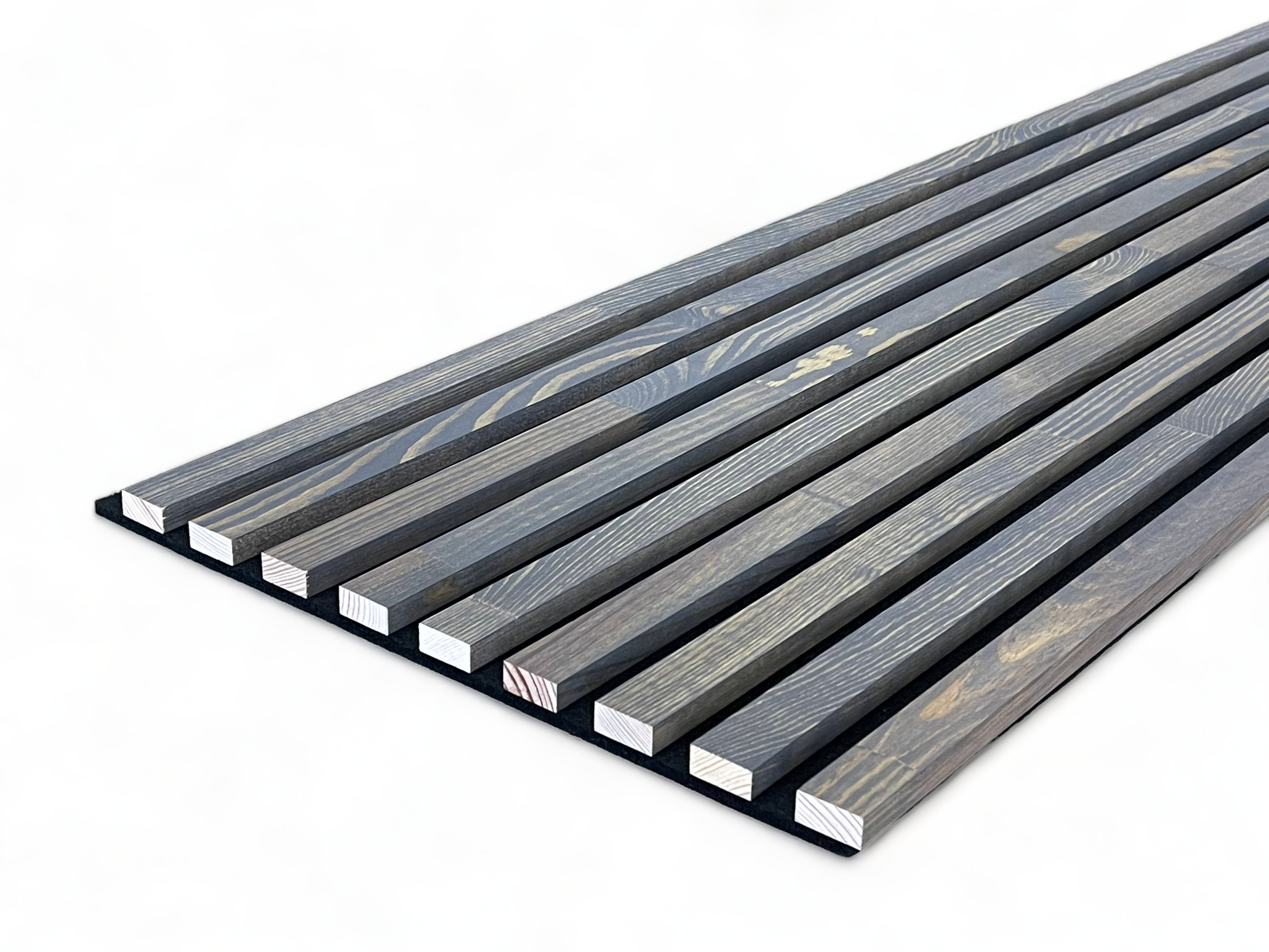 Massivholz Akustikpaneele 2600 x 400 mm Kiefer - Alaska Grey
