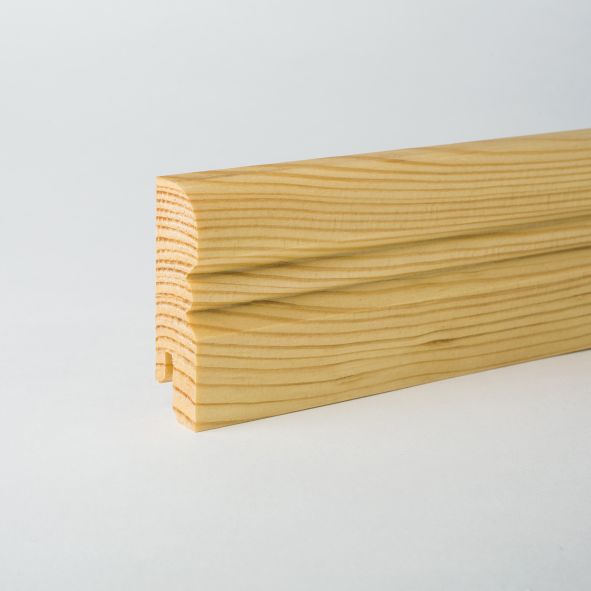 Massivholz-Sockelleiste Alt Reno Profil 80mm - Kiefer geölt