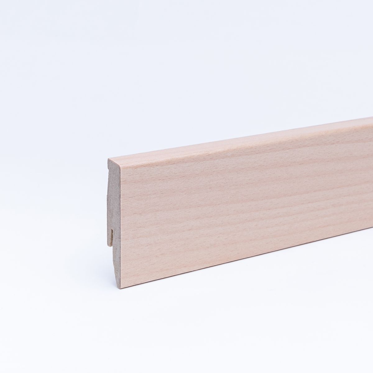 Furnier-Sockelleiste 60 mm Buche gelackt