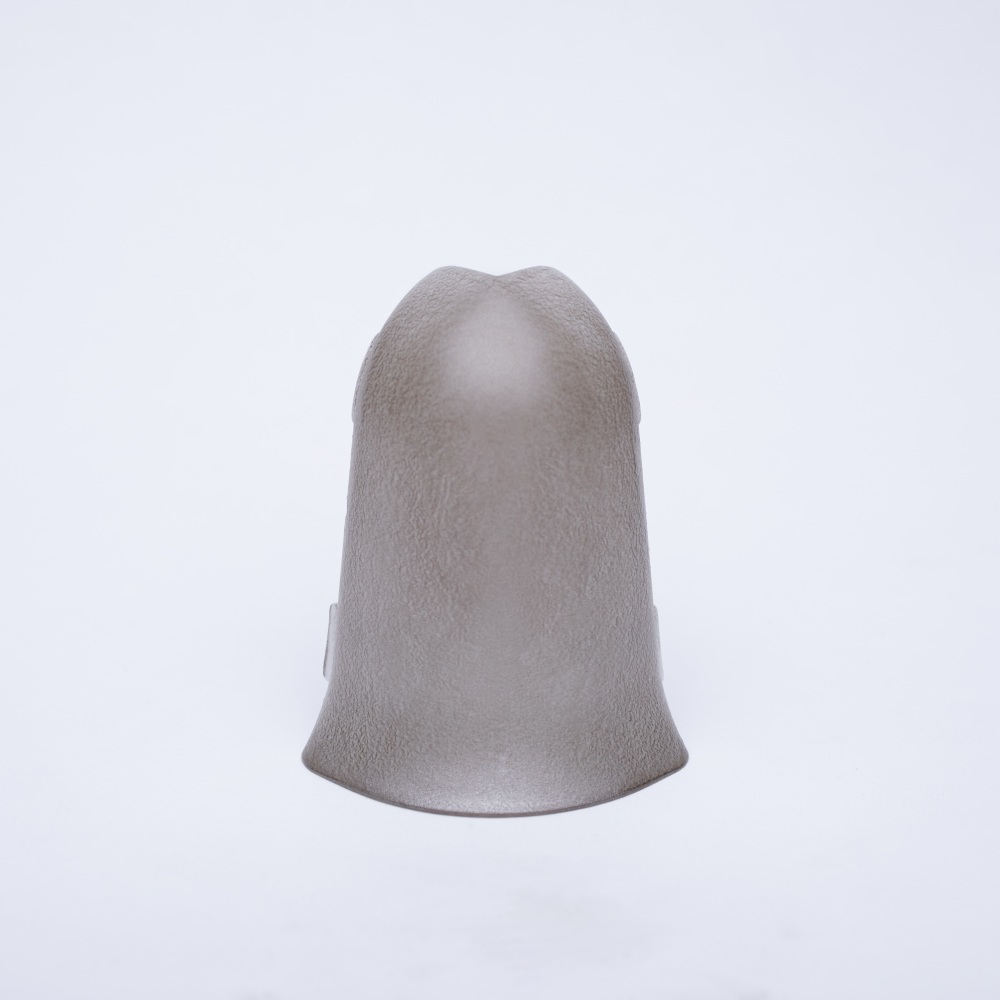 Außenecke für Metallsockelleiste Edelstahl Optik gebürstet