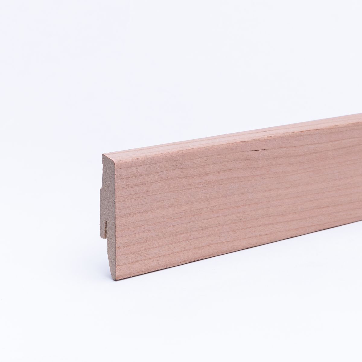 Furnier-Sockelleiste 60 mm Kirschbaum roh