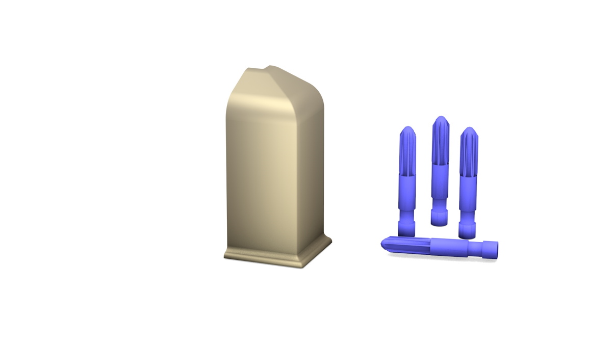 Außenecke für Metallsockelleiste 60mm Edelstahl Matt