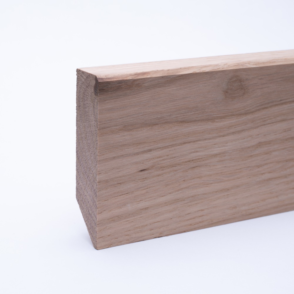29 lfm Leiste massiv Eiche 60 x 16 mm roh, gefast