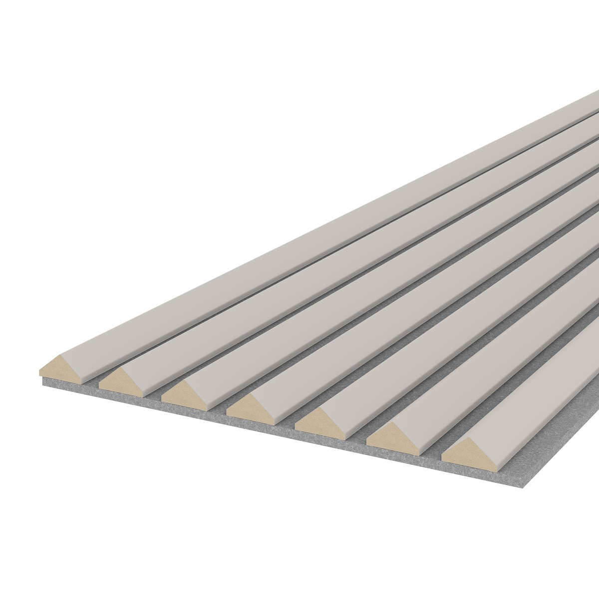 Akustikpaneel K2 - Filzfarbe Grau 2600x400mm - verschiedene Farben