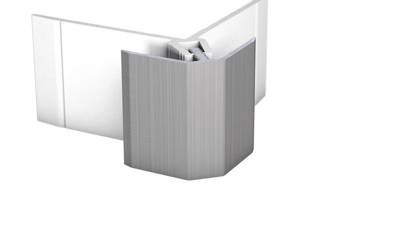 MuraTec Alu-Außenwinkel, Edelstahl gebürstet - für Belagstärken 6,0 - 9,0 mm