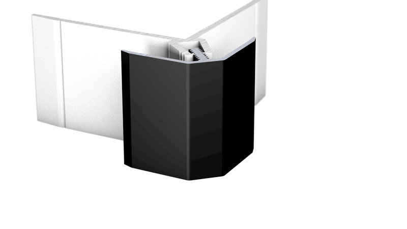 MuraTec Alu-Außenwinkel, Schwarz - für Belagstärken 6,0 - 9,0 mm