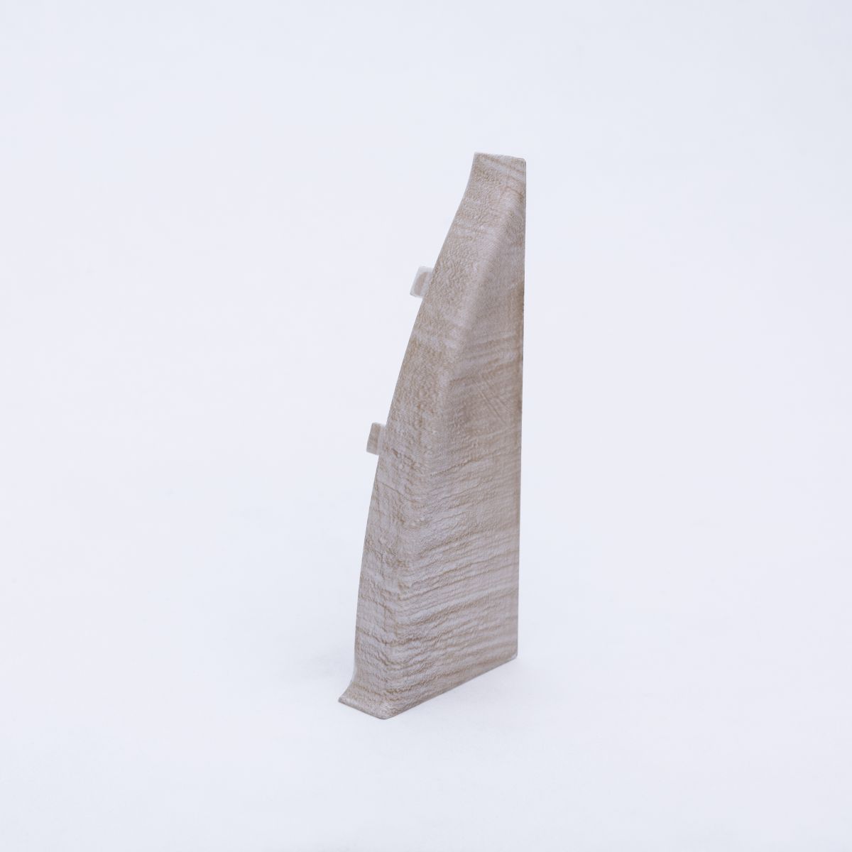 Abschluß rechts für Duo-Soft Flexleiste 65 mm Eiche Weiß