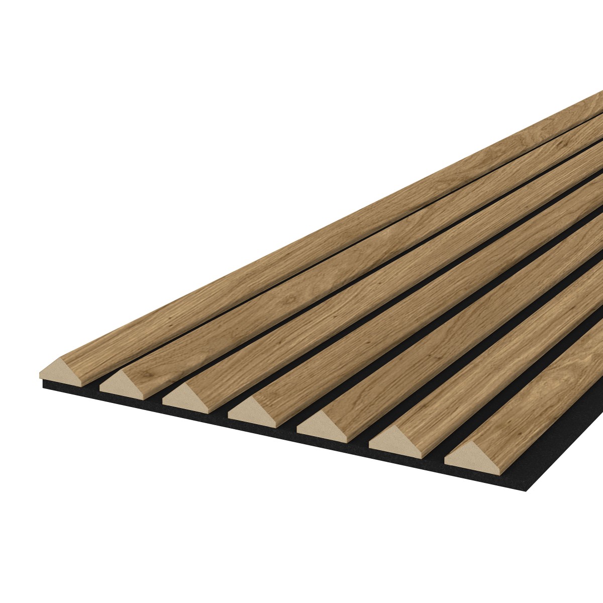 Akustikpaneel K2 - Filzfarbe Schwarz 2600x400mm - verschiedene Farben