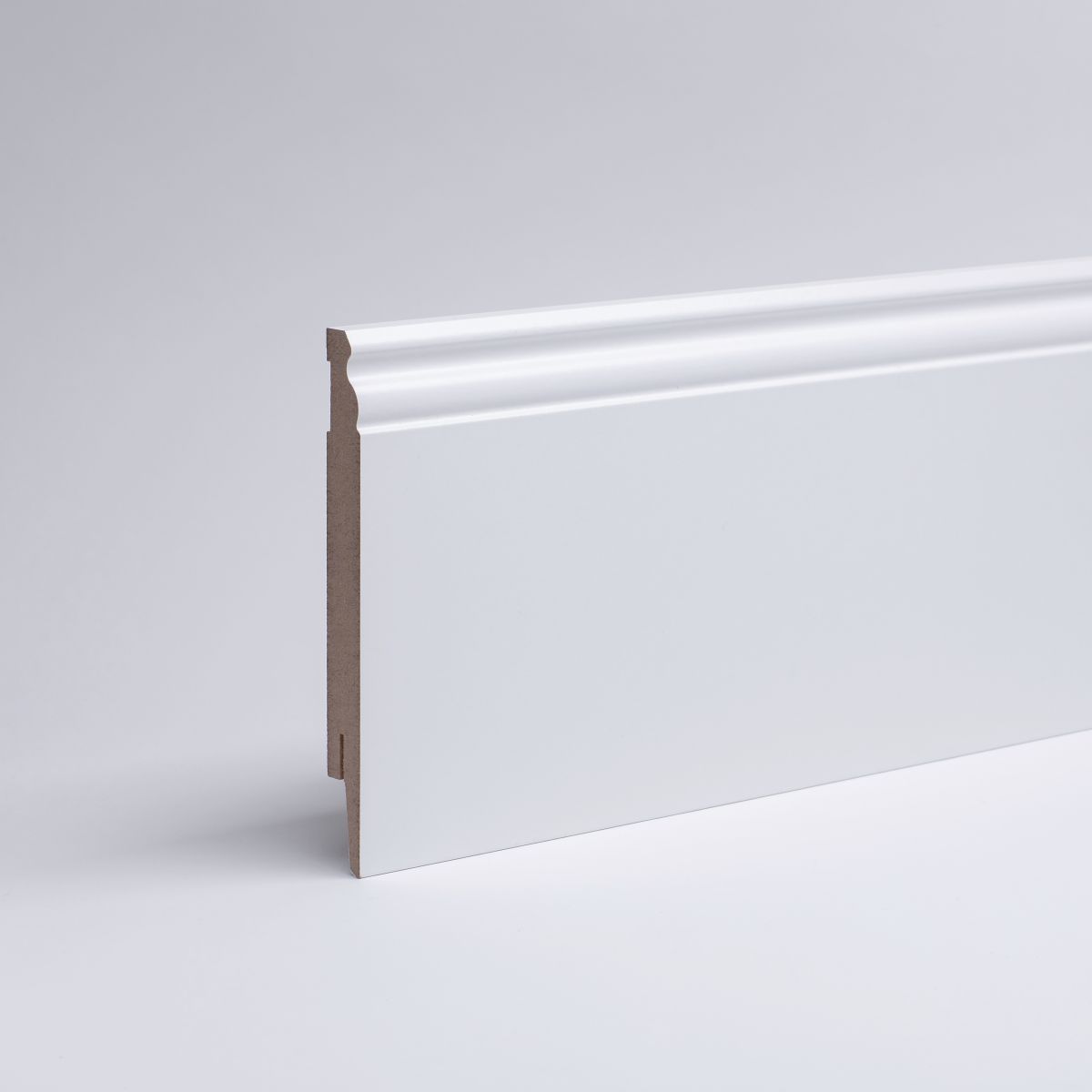 Sockelleiste Berliner Profil 150 mm MDF - Weiß