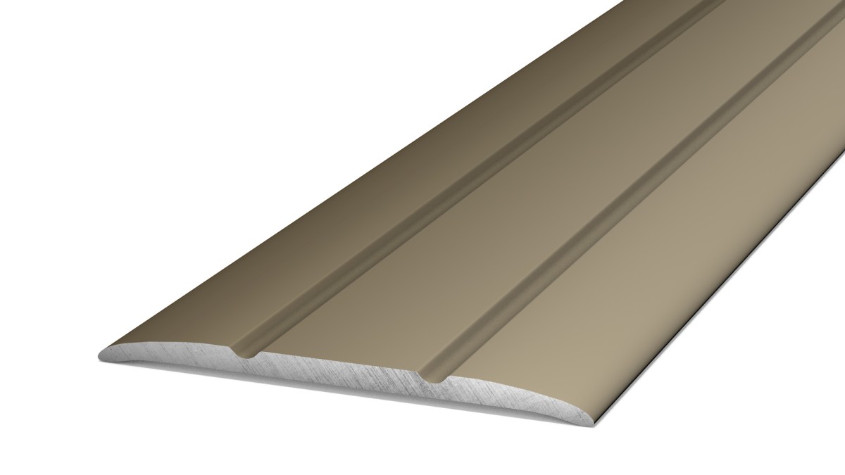 Übergangsprofil 38 mm selbstklebend Edelstahl Matt - 0,90 m