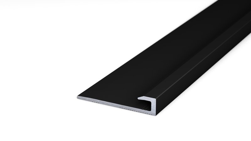 Alu-Abschlussprofil Nr. 211, 27 x 5,4 mm - Schwarz 270 cm