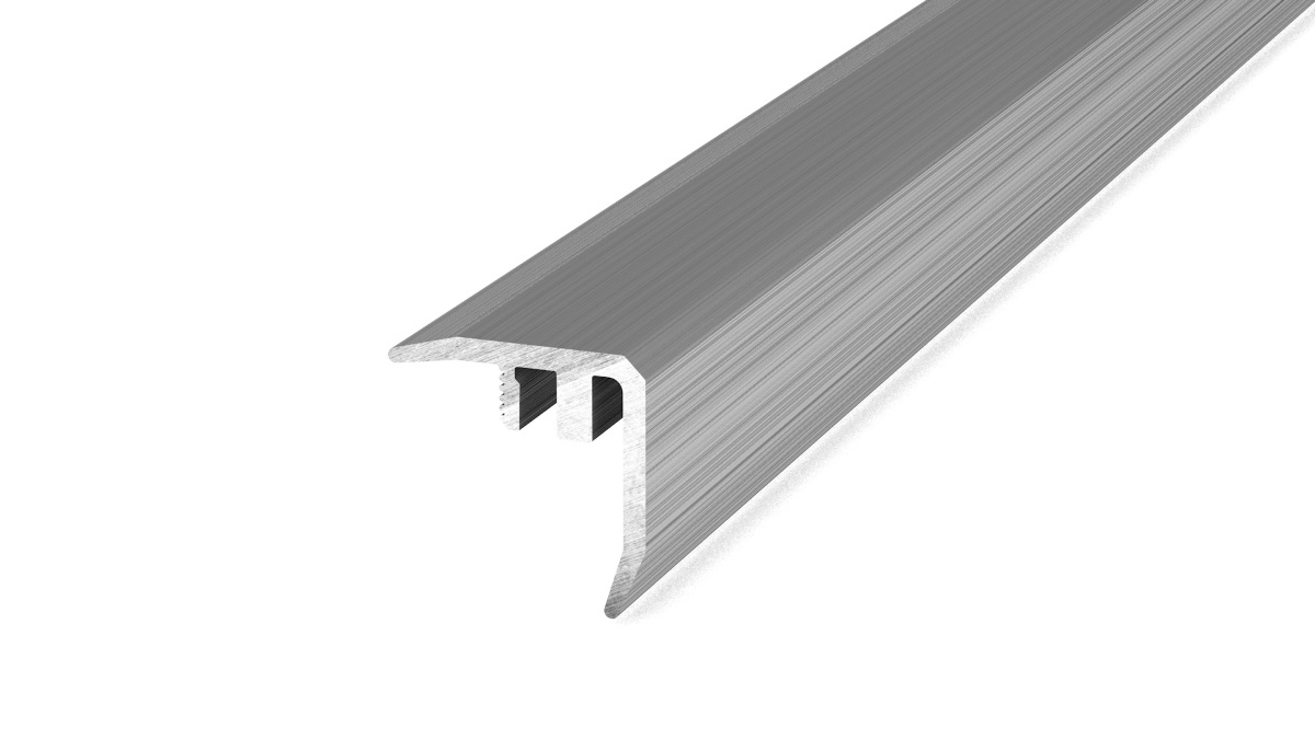 Treppenkante DESIGN-STEP Edelstahl gebürstet - 1,00m