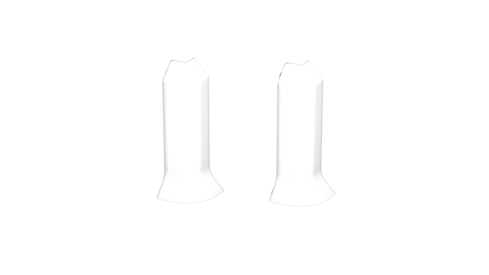 Außenecke für Hartschaum-Sockelleiste 811 Weiß