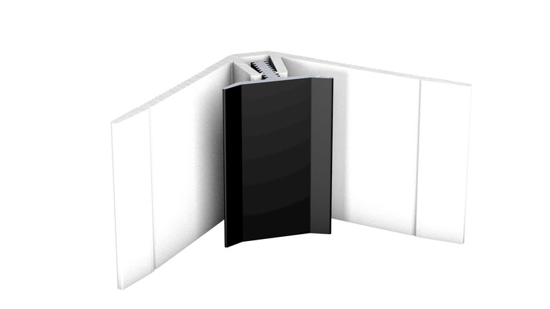 MuraTec Alu-Innenwinkel, Schwarz - für Belagstärken 3,0 - 5,0 mm