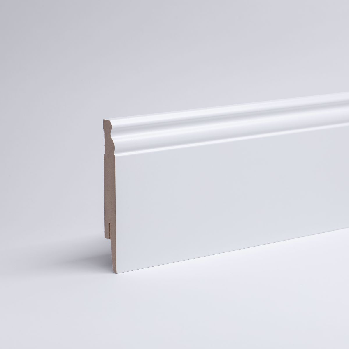 Sockelleiste Berliner Profil 120 mm MDF - Weiß