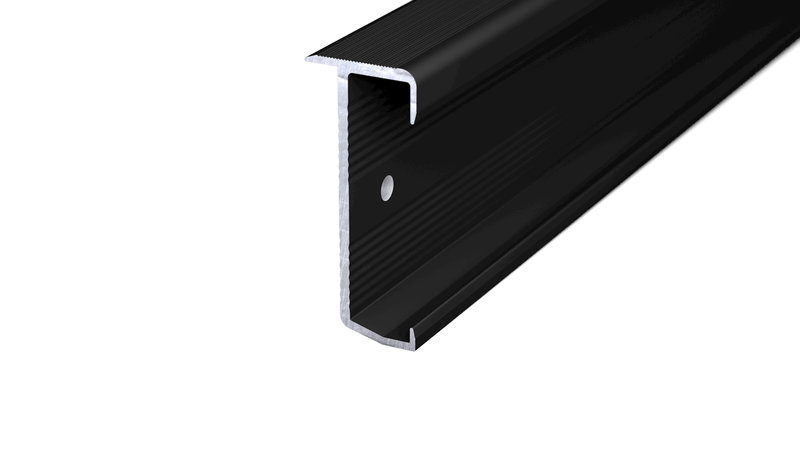 Treppenkantenprofil Nr. 276 für 7-10mm Beläge Schwarz pulverbeschichtet - 3,00 m
