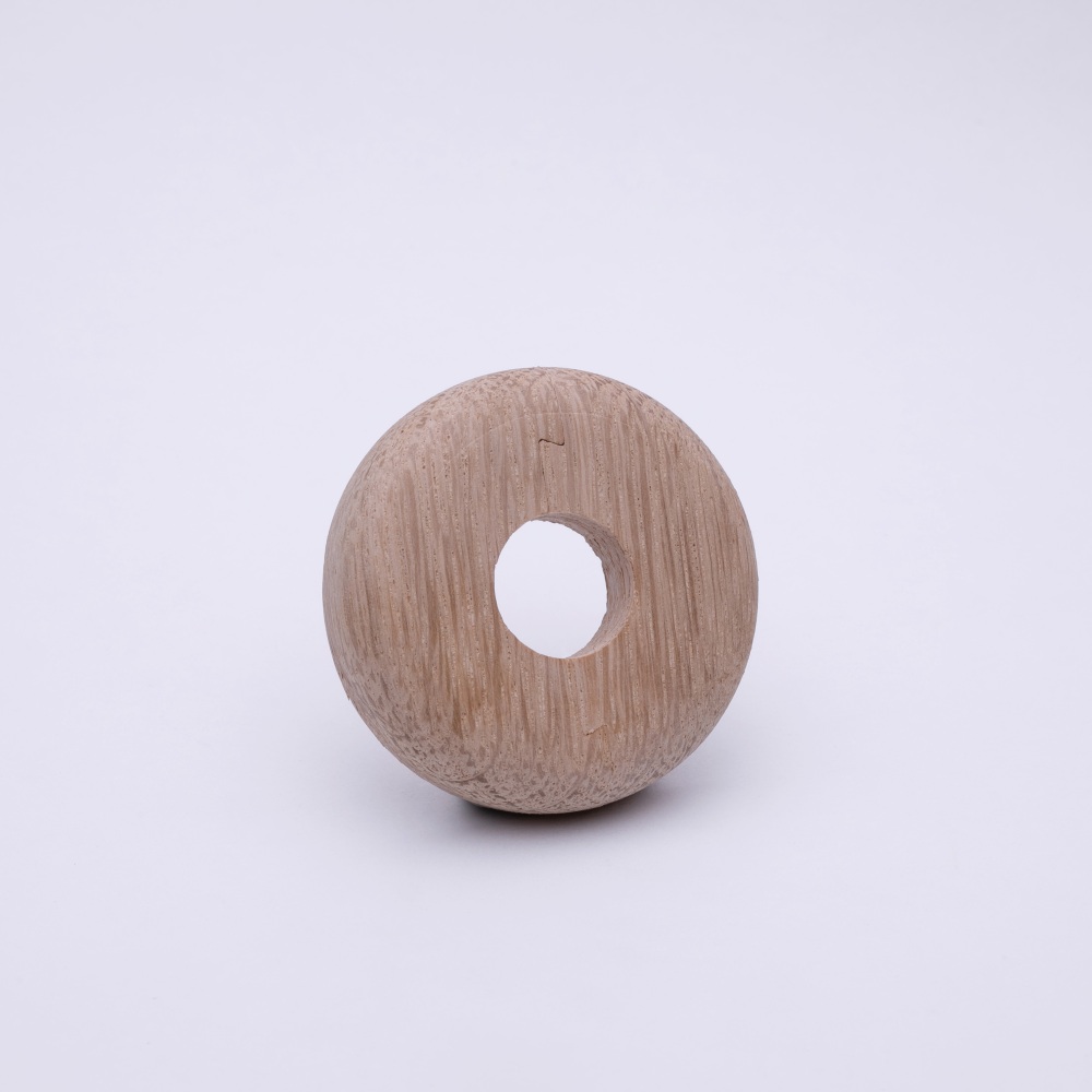 Echtholz-Heizkörperrosette Eiche roh 15 mm