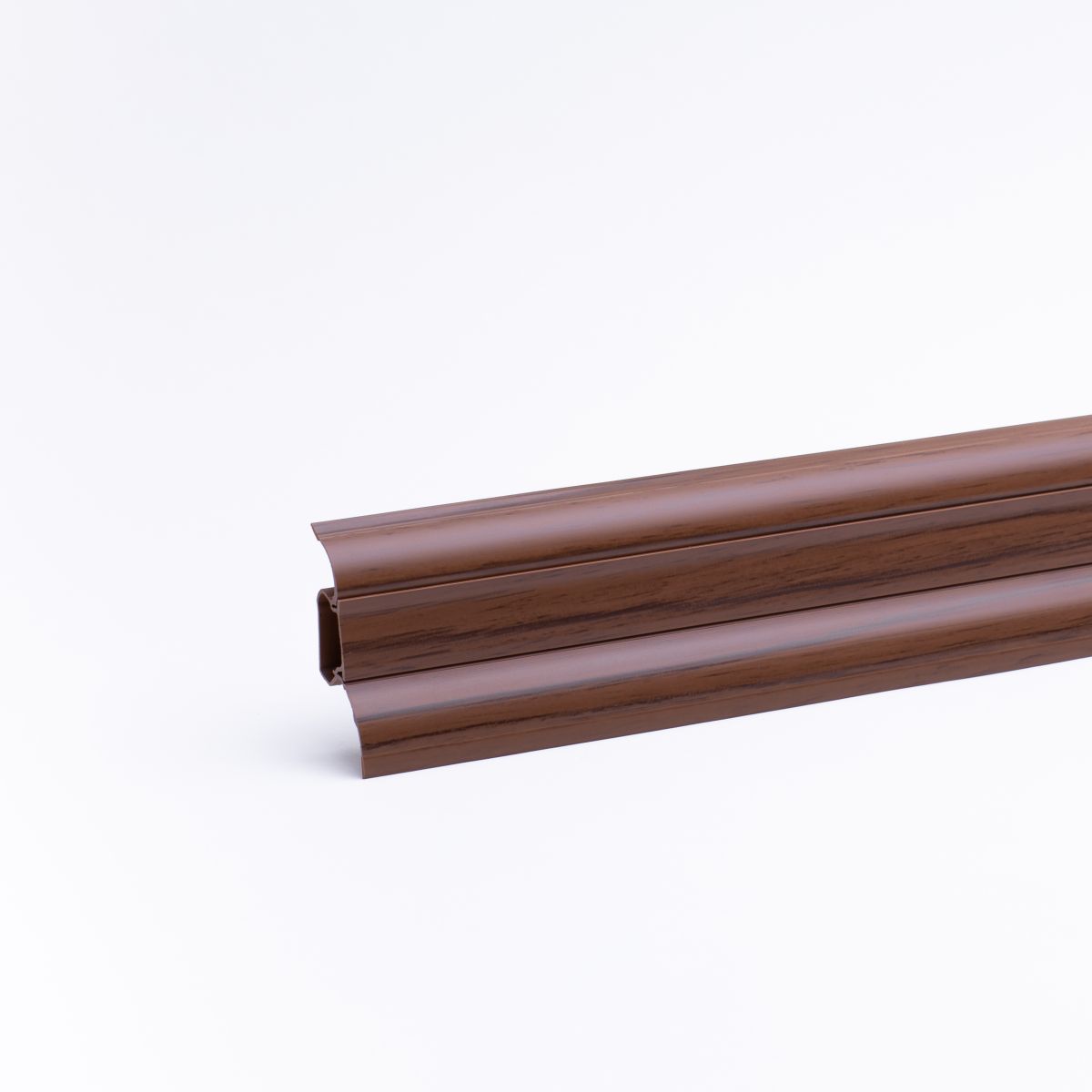 Klemmsockelleiste Duo-Flex 54mm Nussbaum
