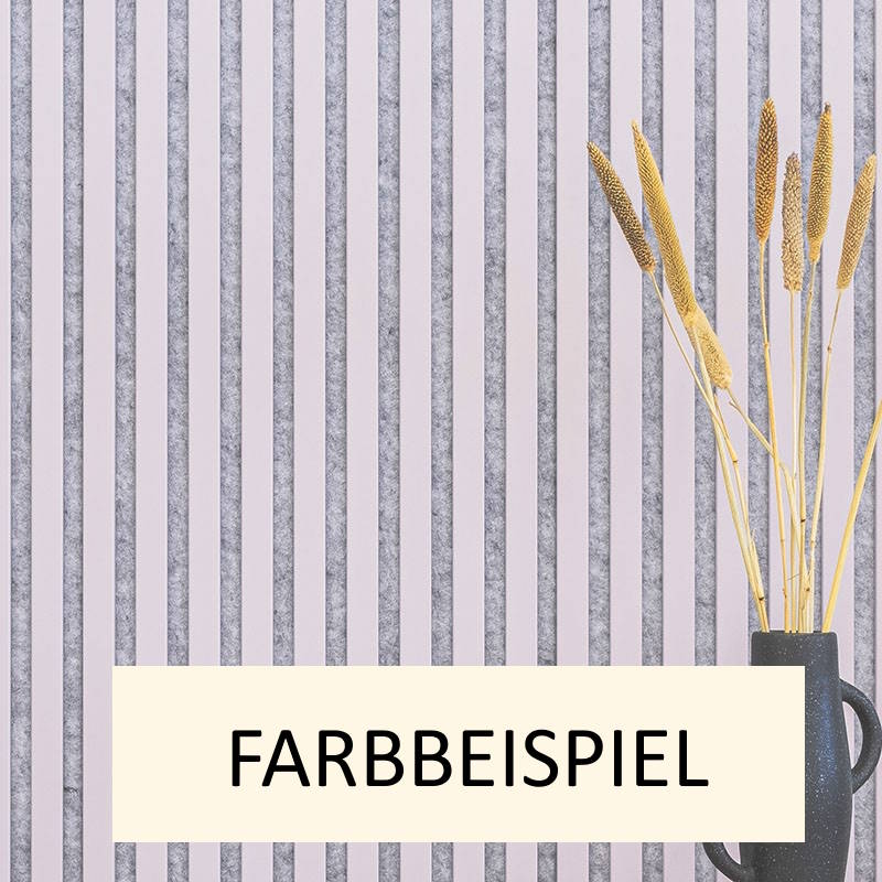 Muster LX - Rose - Akustikfilz Grau