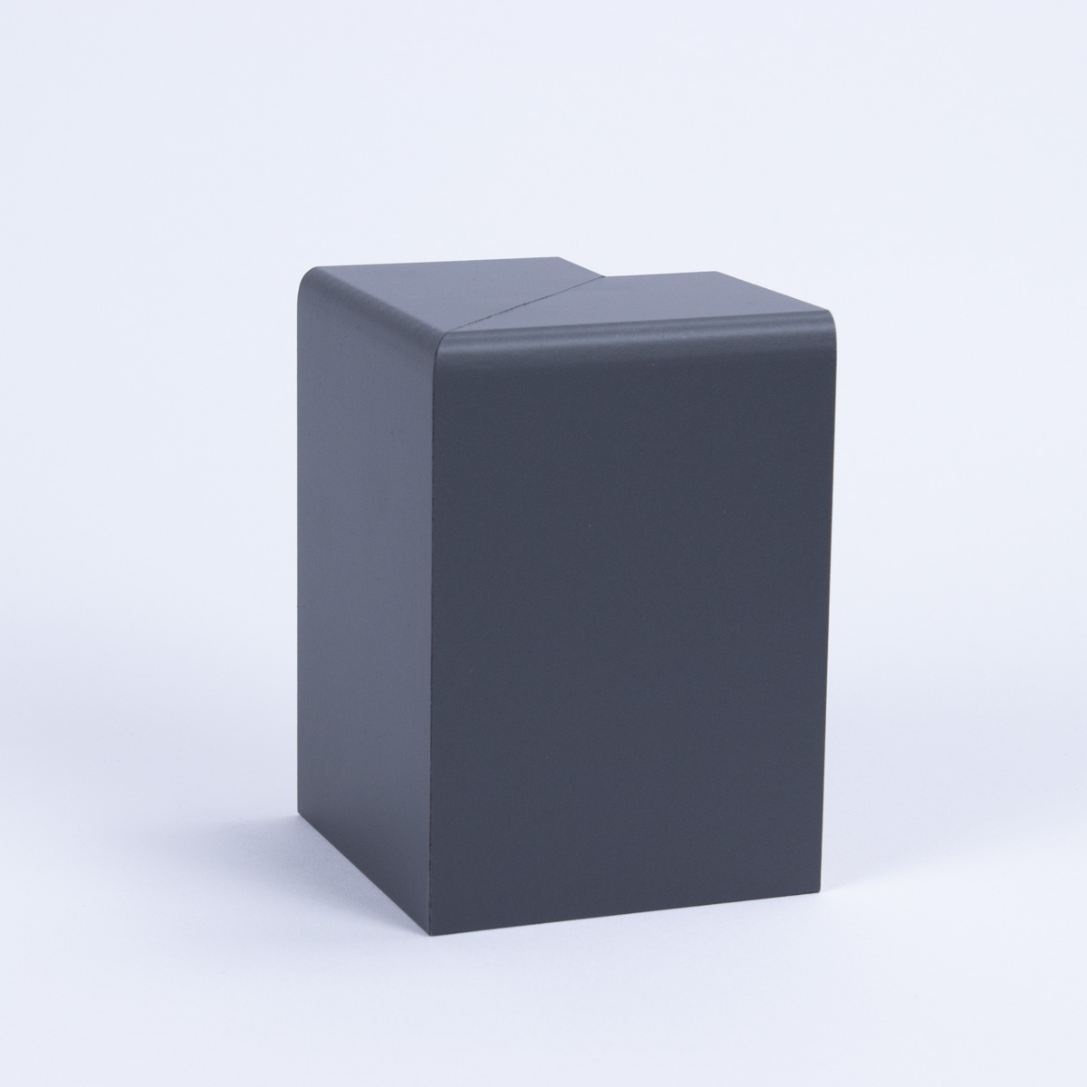 Aussenecke für Heizungsrohrverkleidung 120 mm Grau/Anthrazit