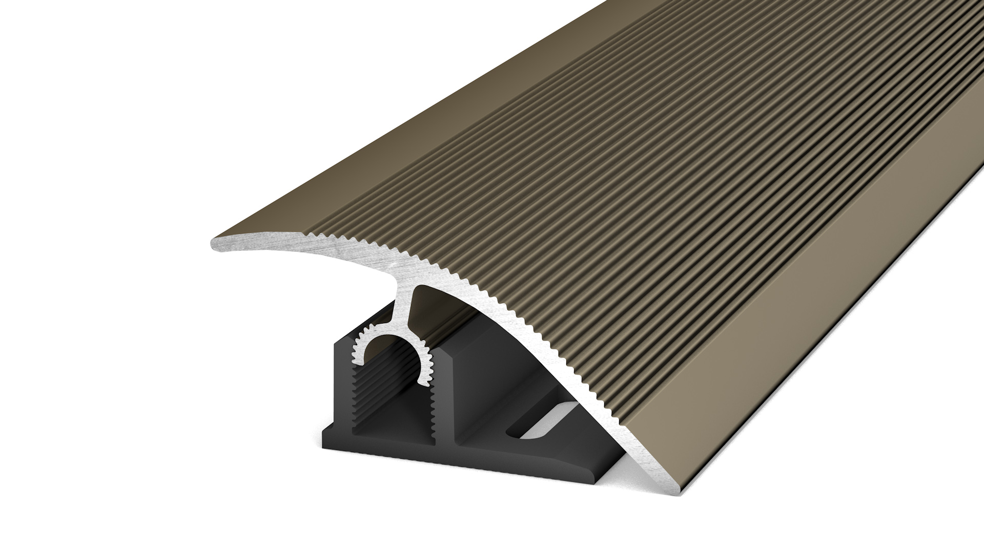 Anpassungsprofil PS 300 Edelstahl matt - 0,90 m