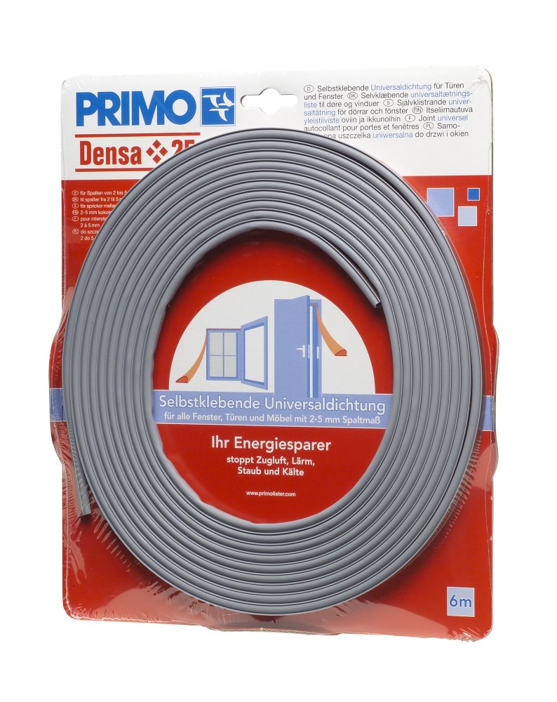 Primo Universaldichtung Densa 25 selbstklebend 2-5 mm - Grau - 6m