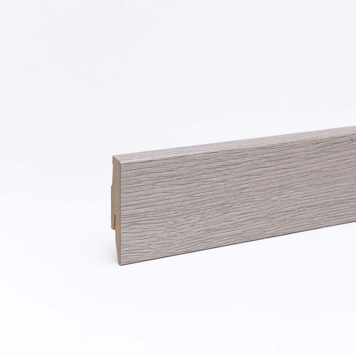 Sockelleiste mit Holzoptik 60mm Eiche weiß