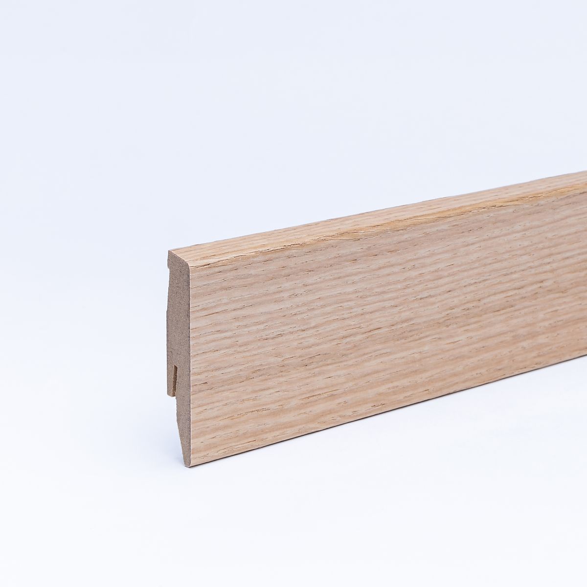 Furnier-Sockelleiste 60 mm Eiche gelackt