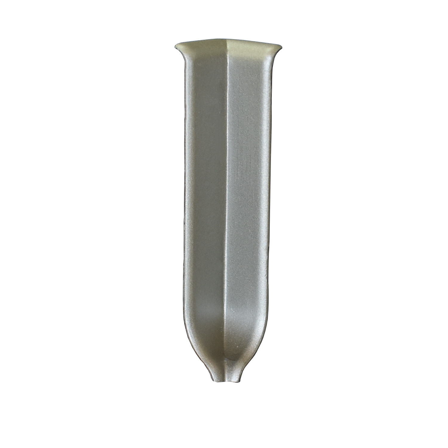 Innenecke für Metallsockelleiste 70mm - Edelstahl Optik
