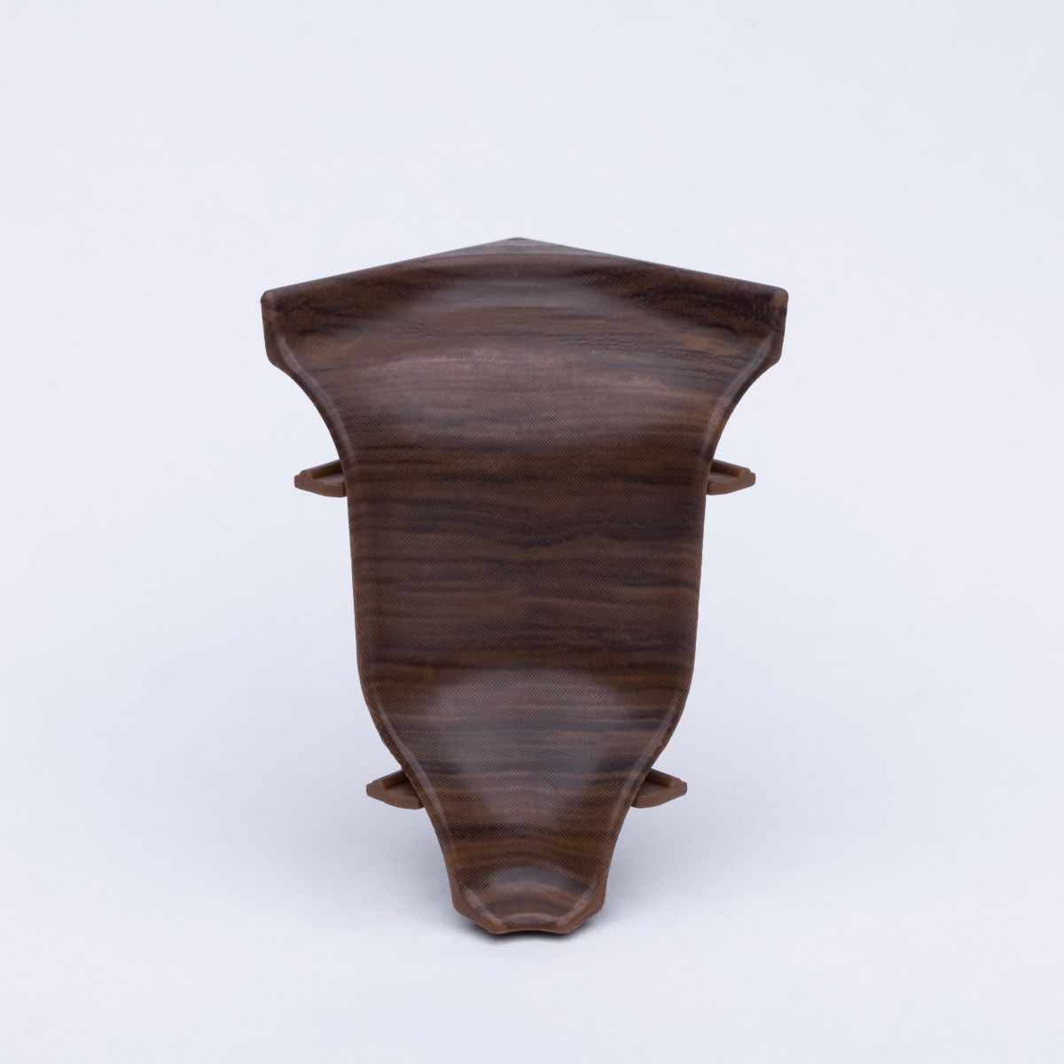 Innenecke für Duo-Flexleiste 54mm Nussbaum