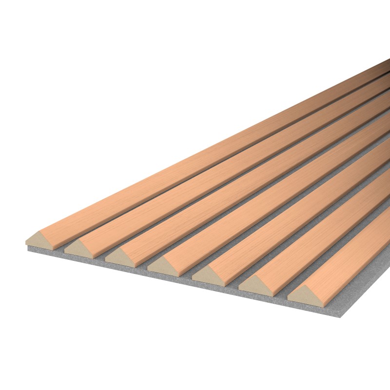 Muster K2 - Kupfer - Akustikfilz Grau