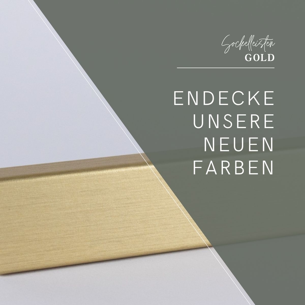 Dekor-Sockelleiste 60mm Gold