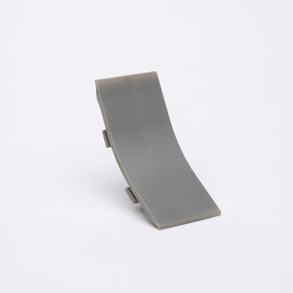 Verbinder für Küchenabschlussleiste 23x23 - Edelstahl Optik / Grau