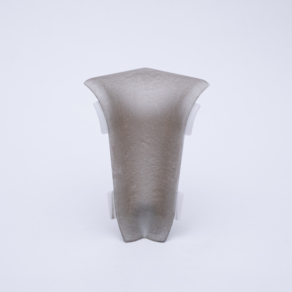 Innenecke für Metallsockelleiste Edelstahl Optik gebürstet