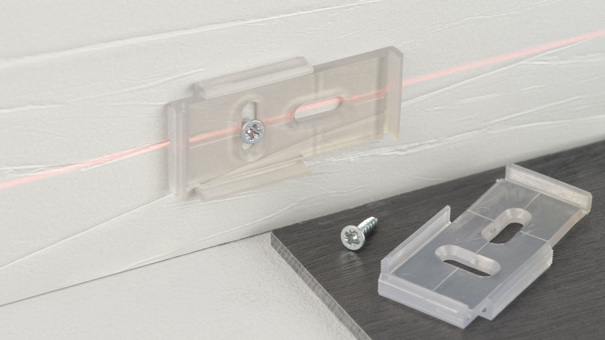 Clip für Aluminium-Clips-Sockelleiste Nr. 353-364 + LED-Sockelleiste